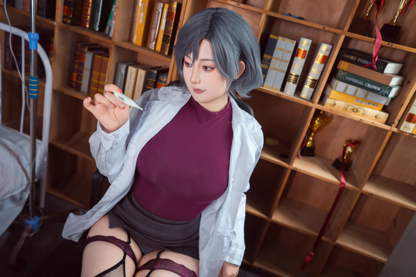 星澜 - No.051 保健室的失格医生 [68P,2V-1.54GB] tg@simisebaisi 【丝足阁】028.webp